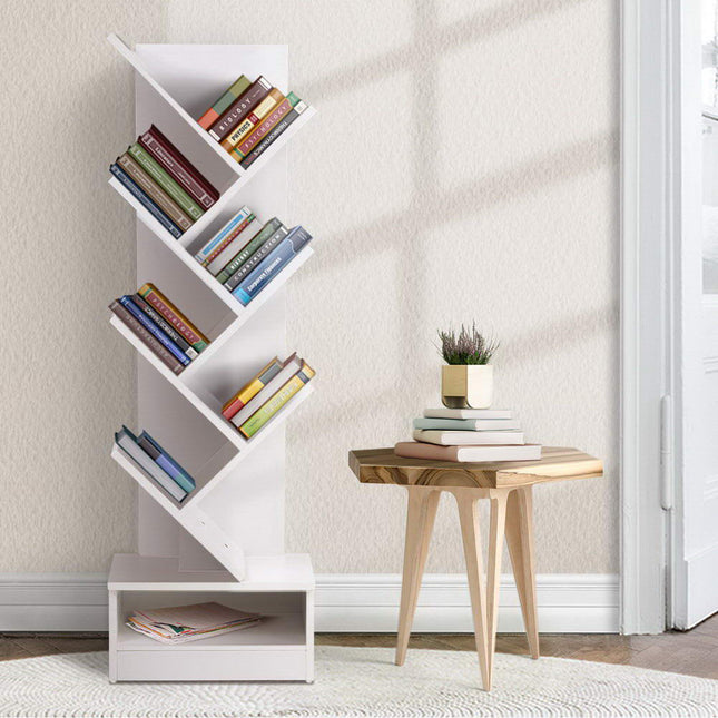 Artiss Tree Bookshelf 7 Tiers - ECHO White.
