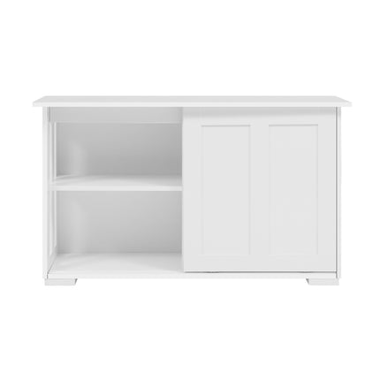 Artiss Buffet Sideboard Sliding Doors - SERA White.