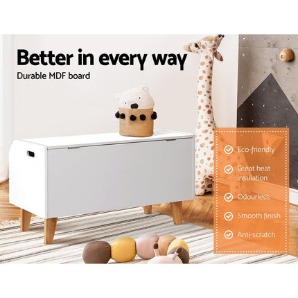 Keezi Kids Toy Box Chest Bookshelf Storage Children Bookcase Organiser Display.