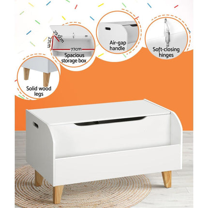 Keezi Kids Toy Box Chest Bookshelf Storage Children Bookcase Organiser Display.