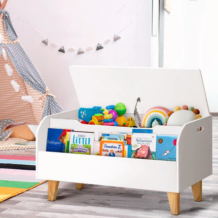 Keezi Kids Toy Box Chest Bookshelf Storage Children Bookcase Organiser Display.