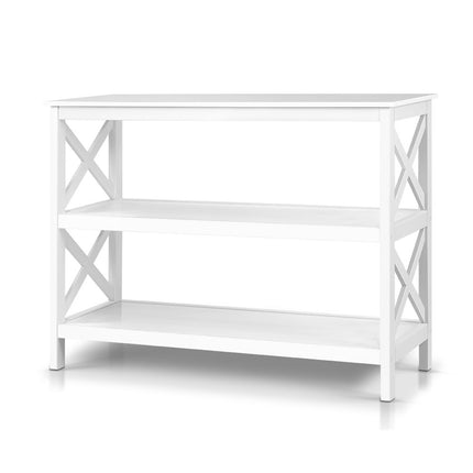 Artiss Console Table 3-tier White Polly.