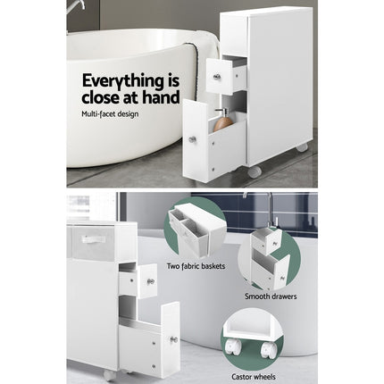 Artiss Bathroom Cabinet Storage Toilet Organiser.
