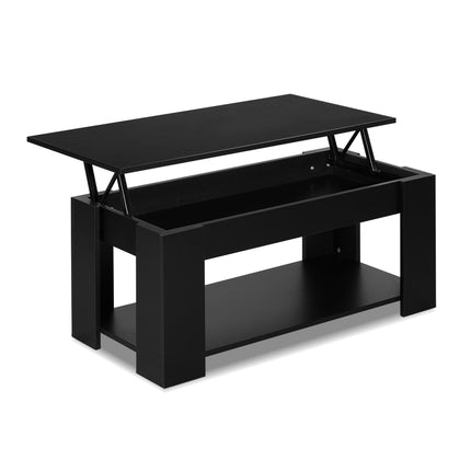 Artiss Coffee Table Lift-top Coffee Table Black.