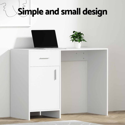 Artiss Computer Desk Drawer Cabinet White 100CM.