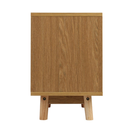 Artiss Bedside Table 2 Drawers - ANDERS White.