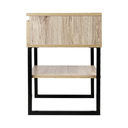 Artiss Bedside Table 2 Drawers - ANDERS White.