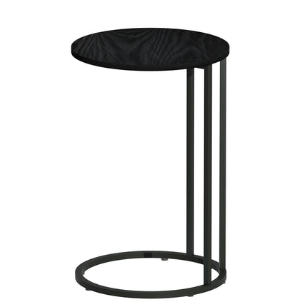 Artiss Coffee Table Side Table Round Black Martha.
