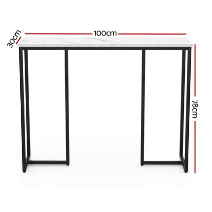 Artiss Console Table Marble Effect Frenisha.