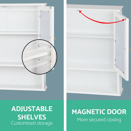 Artiss Bathroom Mirror Cabinet Storage Cupboard.
