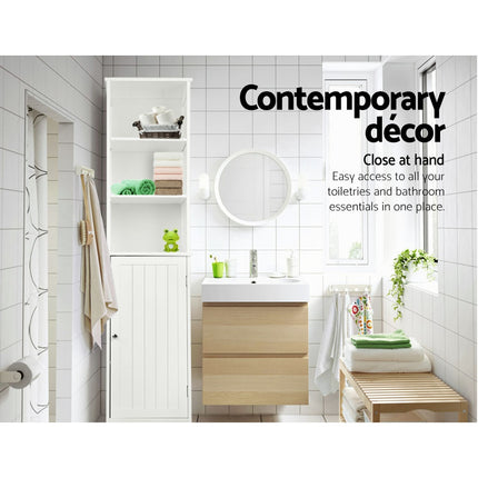 Artiss Bathroom Cabinet Storage 160cm White.