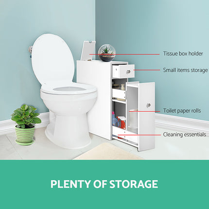 Artiss Bathroom Storage Cabinet Tissue Holder.