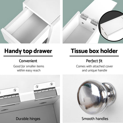 Artiss Bathroom Storage Cabinet Tissue Holder.