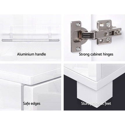 Artiss Buffet Sideboard High Gloss - White.
