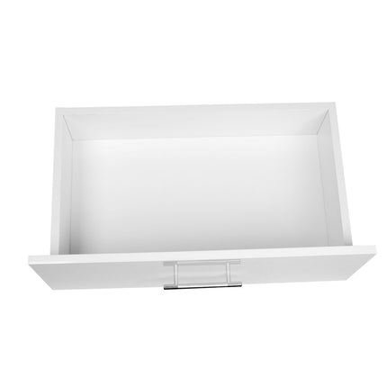 Artiss Bedside Table 2 Drawers High Gloss - White.