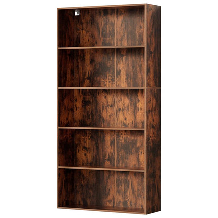 Artiss Bookshelf 5 Tiers Walnut.