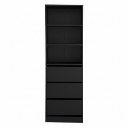 Artiss 3 Chest of Drawers Tallboy Cabinet Black.