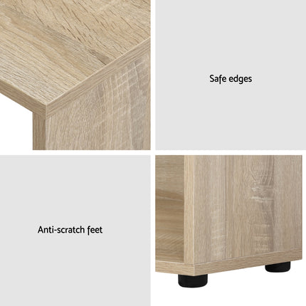 Artiss Computer Desk Bookshelf Oak 130CM.
