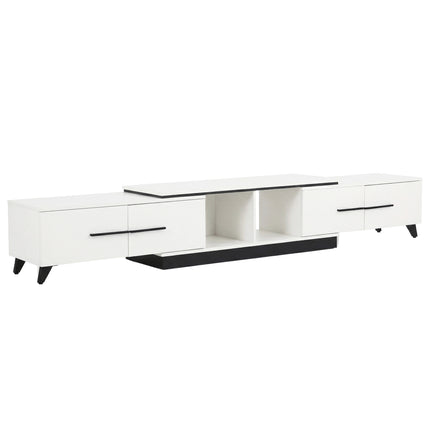 Artiss Extendable TV Cabinet Entertainment Unit Stand White.