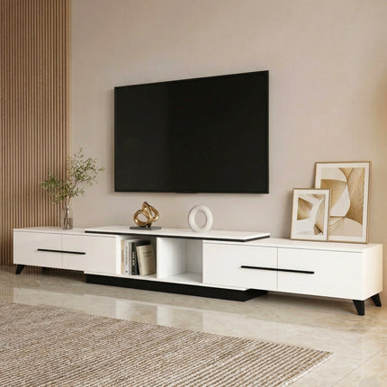 Artiss Extendable TV Cabinet Entertainment Unit Stand White.