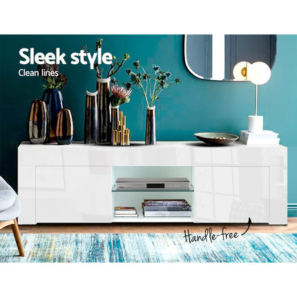 Artiss Entertainment Unit TV Cabinet 130cm White Ivan.