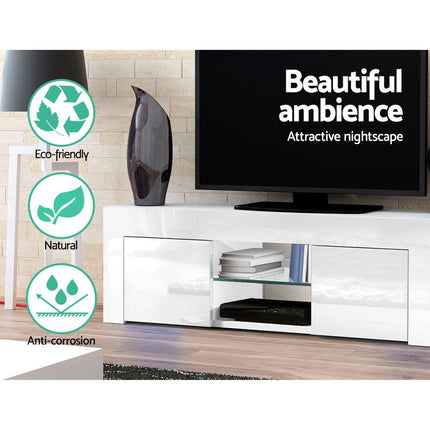 Artiss Entertainment Unit TV Cabinet 130cm White Ivan.