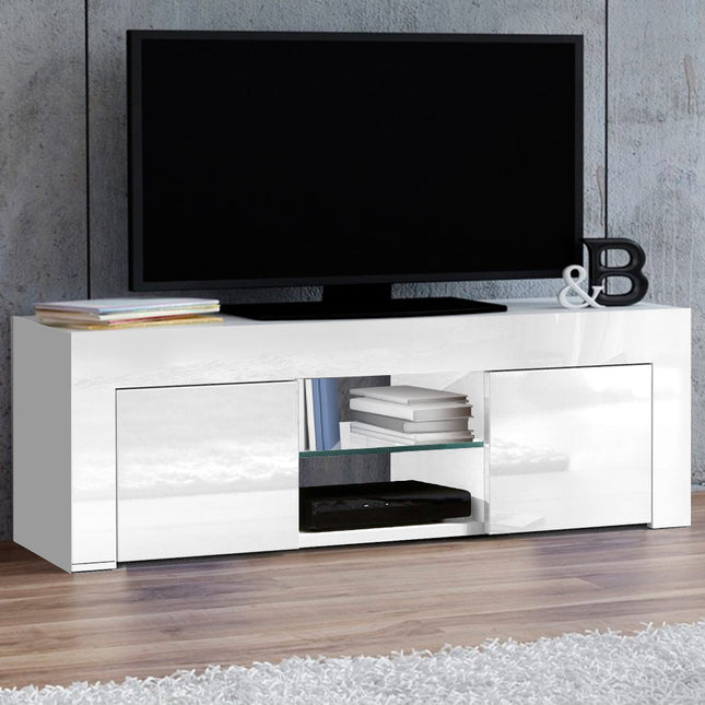 Artiss Entertainment Unit TV Cabinet 130cm White Ivan.