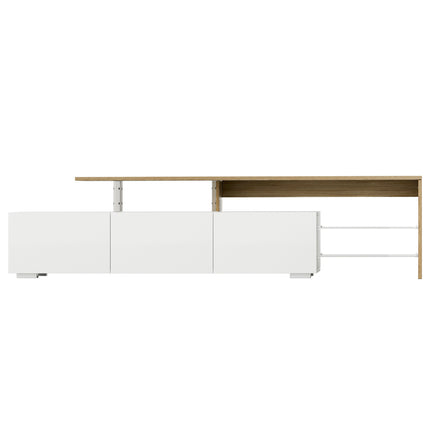 Artiss TV Cabinet Entertainment Unit 180cm Wood White James.