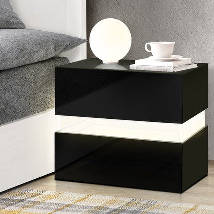 Artiss Vanity Stool Velvet Black Abella.