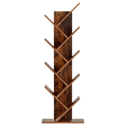 Artiss Tree Bookshelf 9 Tiers Walnut.