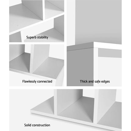 Artiss Shoe Rack Cabinet 24 Pairs White Luna.