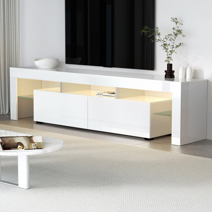 Artiss Entertainment Unit TV Cabinet LED 189cm White Elo.