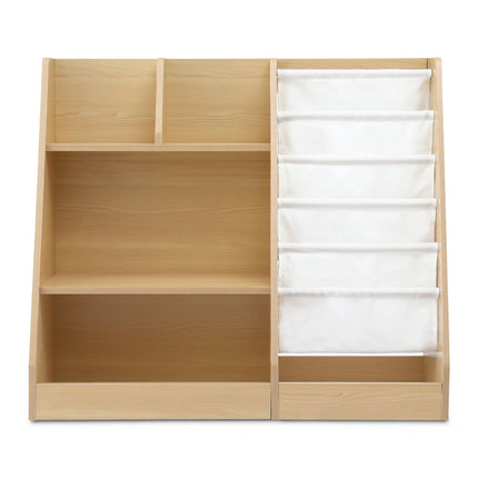 Keezi Kids Bookshelf Wood Bookcase Children Storage Rack Display Shelves Holder.
