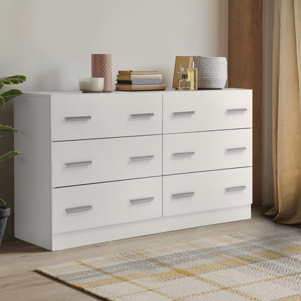 Artiss 6 Chest of Drawers - VEDA White.