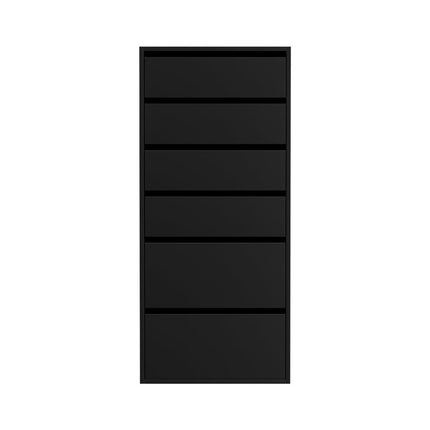 Artiss 6 Chest of Drawers Dresser Tallboy Black.