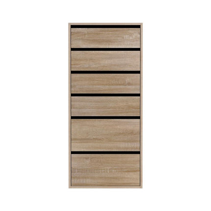 Artiss 6 Chest of Drawers Dresser Tallboy Black.
