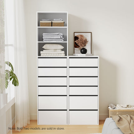 Artiss 6 Chest of Drawers Dresser Tallboy White.