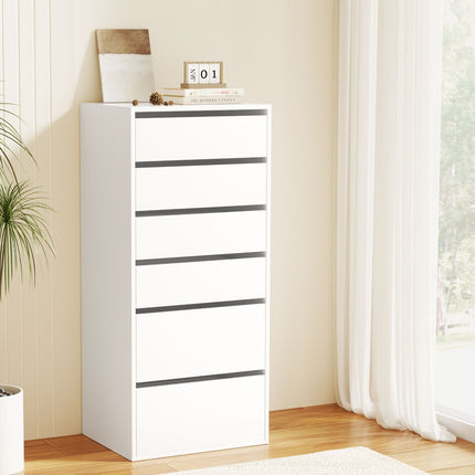 Artiss 6 Chest of Drawers Dresser Tallboy White.
