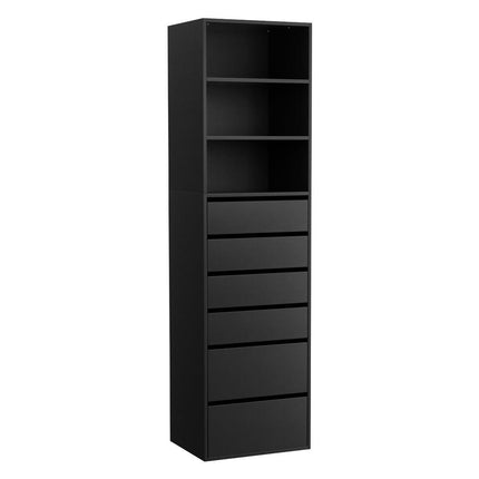 Artiss 6 Chest of Drawers Tallboy Cabinet Black.