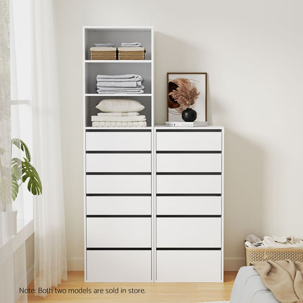 Artiss 6 Chest of Drawers Tallboy Cabinet White.