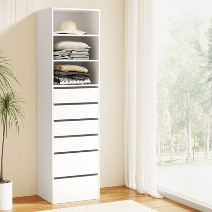 Artiss 6 Chest of Drawers Tallboy Cabinet White.