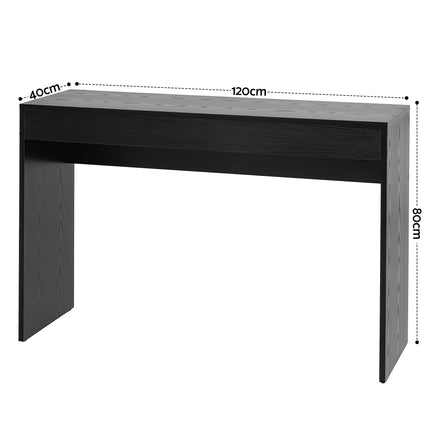 Artiss Console Table Hallway Sofa Entryway Entrance 120CM Black.