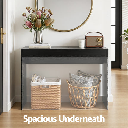 Artiss Console Table Hallway Sofa Entryway Entrance 120CM Black.