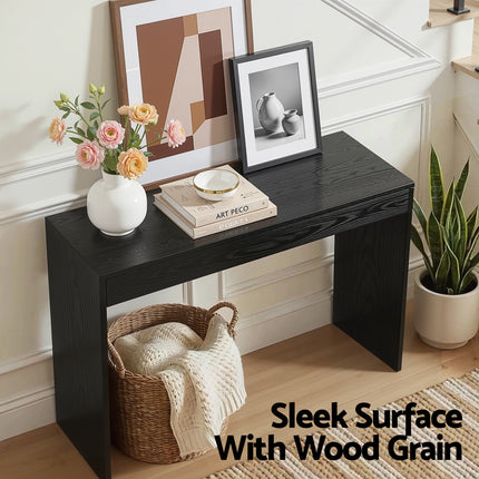 Artiss Console Table Hallway Sofa Entryway Entrance 120CM Black.
