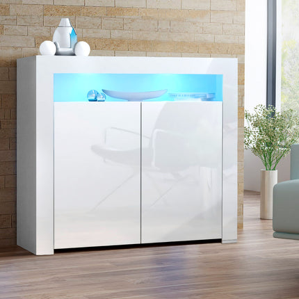 Artiss Buffet Sideboard LED - ARNO White.