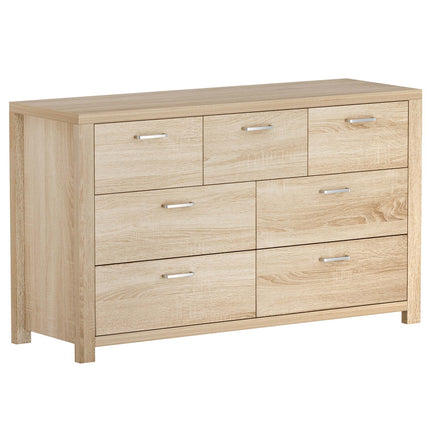 Artiss 7 Chest of Drawers - MAXI Pine.
