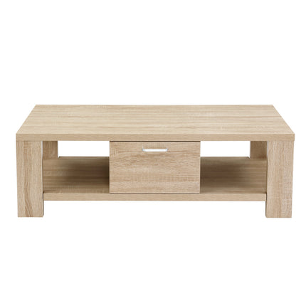 Artiss Coffee Table 1 Drawer Oak Maxi.