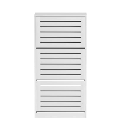 Artiss Shoe Cabinet Storage Drawer 45 Pairs White.