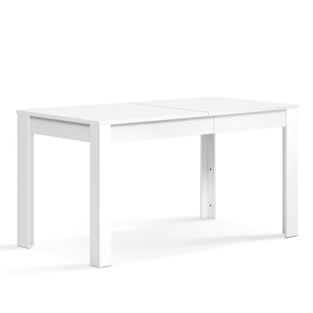 Artiss Dining Table Rectangular 4 Seater 120CM White Natu.