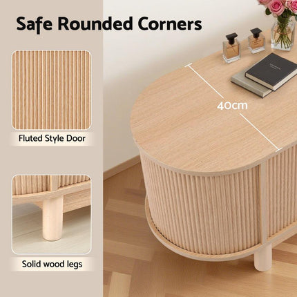 Artiss TV Unit Entertainment Unit Storage Cabinet 160cm Pine.